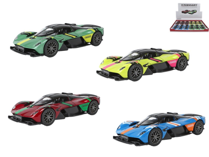 Kinsmart Aston Martin Valkyrie Livery Edition 13cm kov, zpětný chod