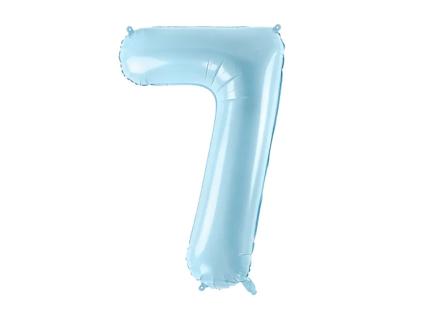 Fóliový balónek 86 cm číslo 7, dvě barvy
