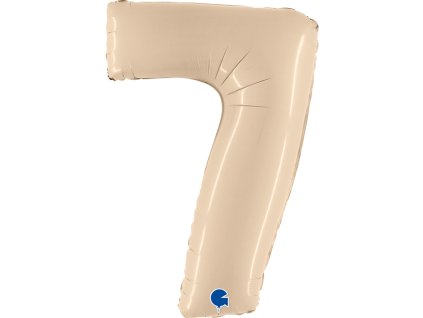 Fóliový balón číslo 7 - pastelovo fialový - 102 cm