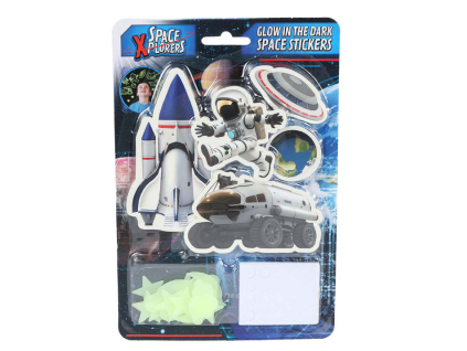 Space Xplorers - Vesmír samolepky svítící ve tmě - vozítko