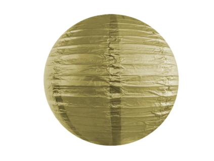 Lampion koule zlatá - 35 cm