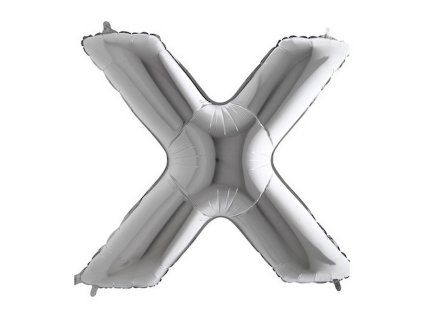 Fóliový balónek písmeno X 102 cm - barevné varianty