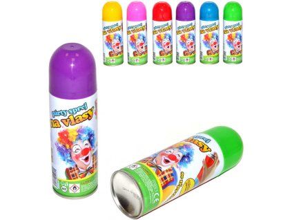 Barva sprej na vlasy se třpytkami 140 ml, různé barvy