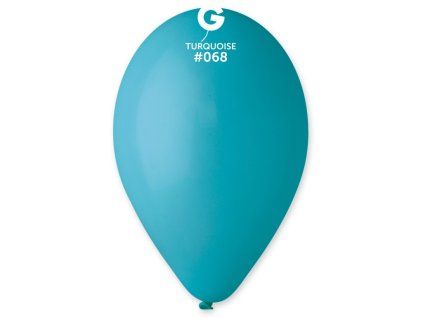 Kulatý latexový balónek 30 cm - tyrkysový #068