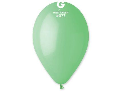 Kulatý latexový balónek 30 cm - Mátová zelená #077