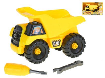 Auto sklápěčka 16 cm volný chod šroubovací s doplňky