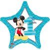 Fóliový balónek hvězda 45 cm Mickey mouse 1st Birthday
