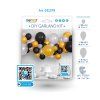 Balónková girlanda černozlatá