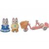 Sylvanian Families - Tandemové kolo pro Husky sourozence #5637