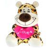 Plyšové zvířátko se srdíčkem 15 cm - leopard