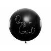 Latexový balón s konfetami 100cm Růžové konfety Boy or Girl?