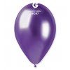 Chromový latexový balónek 33 cm - Shiny Fialový #097