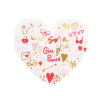 Party ubrousky - Srdce - Girl Power - 15 x 16 cm - 20 ks