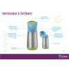 B.box TERMOSKA NA PITÍ S BRČKEM 350 ML - EMERALD FOREST