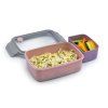 Melii Bento Box krabička na svačinu 880 ml - růžová