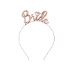 Čelenka Bride zlatorůžový kov