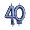 Svíčka na dort "40" pět druhů barev 1ks