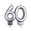 Svíčka na dort "60" čtyři druhy barev 1ks