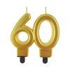 Svíčka na dort "60" čtyři druhy barev 1ks
