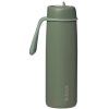 B.box Nerezová termolahev s brčkem 690 ml - olive