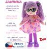Panenka Janinka s brýlemi látková zpívá česky