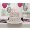 Párty ubrousky Happy Birthday 16ks černá růžová