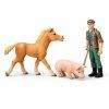 ZooLandia Farma malý set farmář a prasátko
