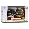 ZooLandia Farmár so strakatým býkom a teliatkom