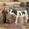 ZooLandia Kráva strakatá a farmář s doplňky