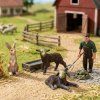 Farmár, dve jahňatá, králik a doplnky - ZooLandia