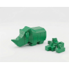Stavebnice 3D puzzle zvířátko nosorožec 4 barvy