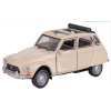 Welly Citroen Dyane 12cm kov na zpětný chod  krémový