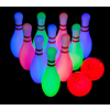 Bowling s kuželkami LED