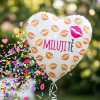 Fóliový balónek srdce 43 cm MILUJI TĚ