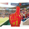 Fóliový balónek Finger number one červený 94 cm