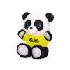 Plyšová panda s barevným tričkem a jménem 17 cm