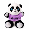 Plyšová panda s barevným tričkem a jménem 17 cm