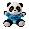 Plyšová panda s farebným tričkom a menom 17 cm