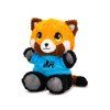 Plyšová panda červená s barevným tričkem a jménem 17 cm