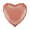 Fóliový balónek srdce 46 cm rose gold