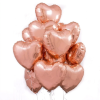 Fóliový balónek srdce 46 cm rose gold