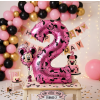Fóliový balónek 66 cm číslo 2 Minnie růžový