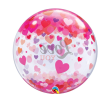 Balónková bublina Love you 56cm
