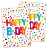 Párty pytlíček Happy B-Day8 ks, 23 x 16,5 cm