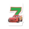 Svíčka dortová Cars číslo 7 zelená
