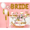 Kulaté latexové balónky 30 cm průhledné se zlatou Bride To Be, 6 ks
