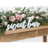 Dekorace - dřevěný nápis - Sweet bar - 37 x 10 cm
