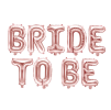 Fóliové balónky text - Bride To Be - 340 x 35 cm - rose gold