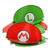 Party kšiltovky Super Mario - 8 ks