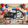 Fóliový balónek s tyčkou - Auto Policie - 36 cm